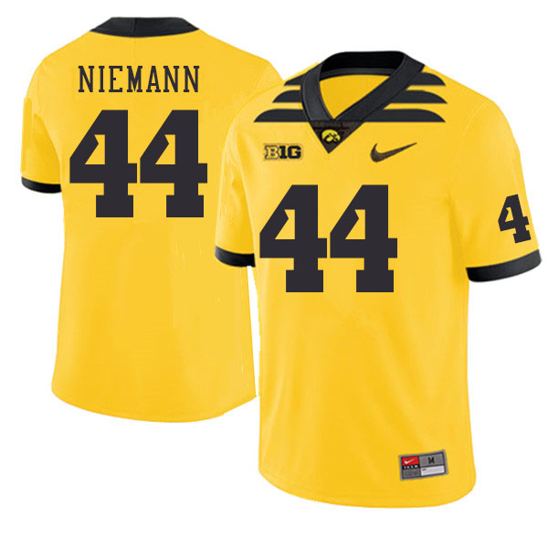 Iowa Hawkeyes #44 Ben Niemann College Football Jerseys Stitched Sale-Gold